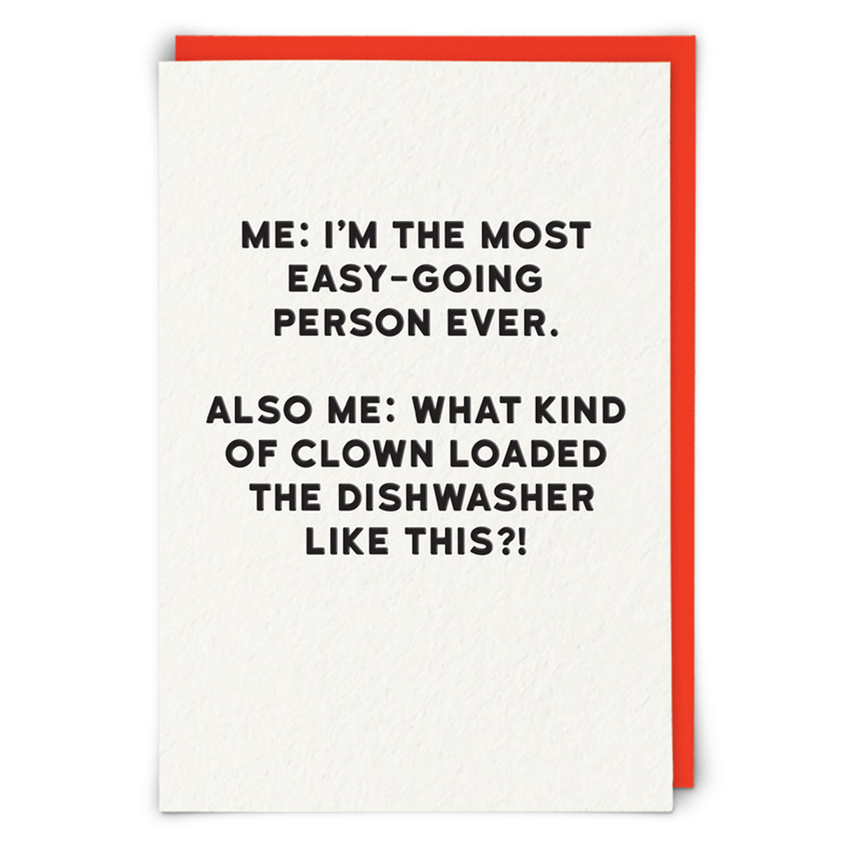 Dishwasher Clown Funny Card from Penny Black