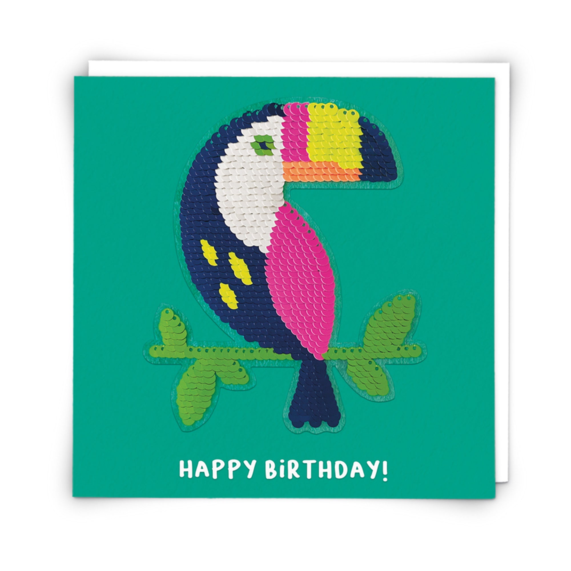 Toucan Sequin Patch Birthday Card from Penny Black