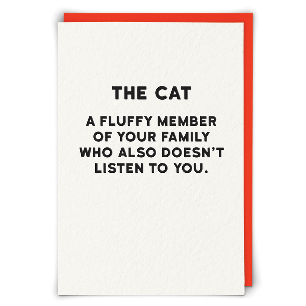 The Cat Doesn&#39;t Listen Funny Card from Penny Black