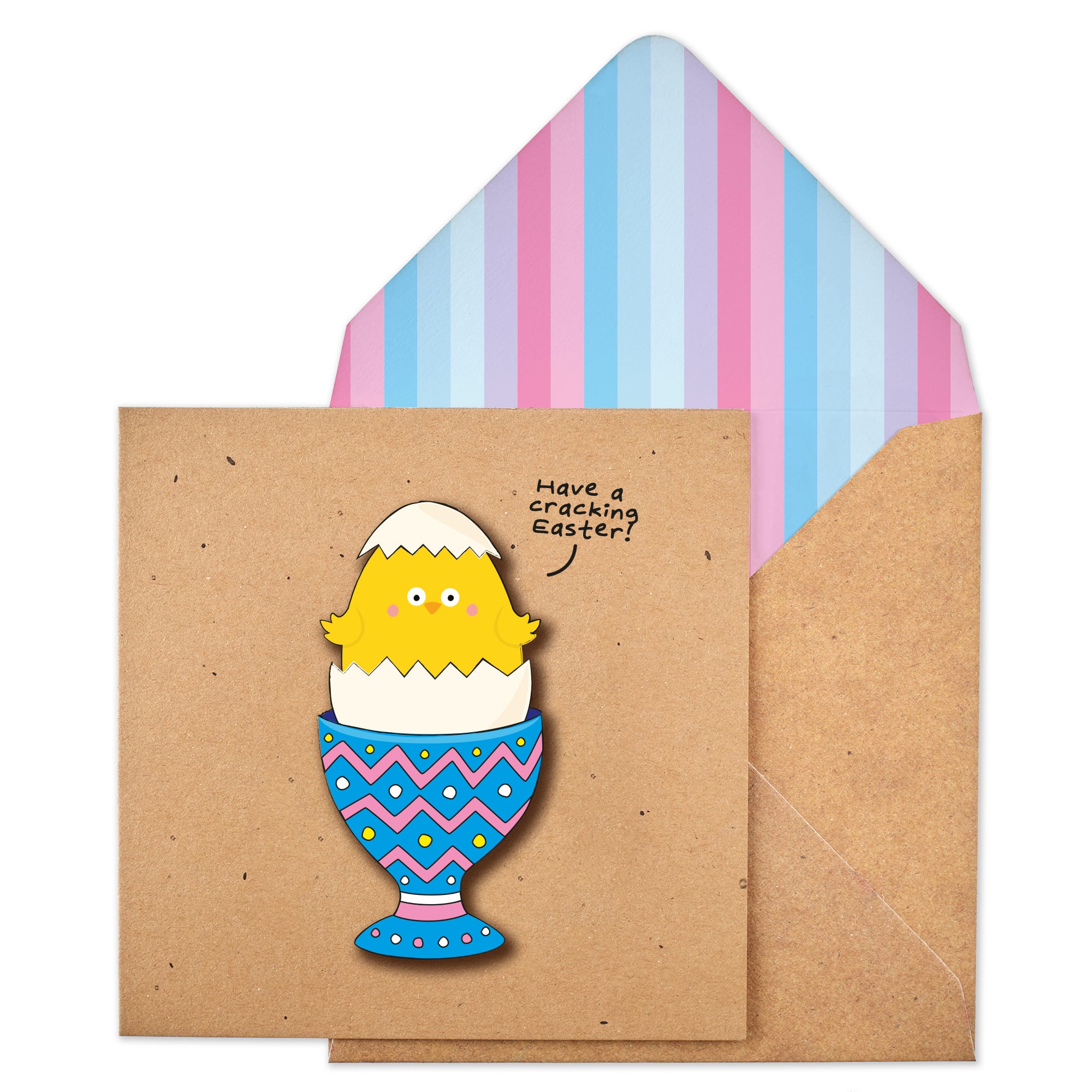 Cracking Easter Funny Egg Cup Card by penny black