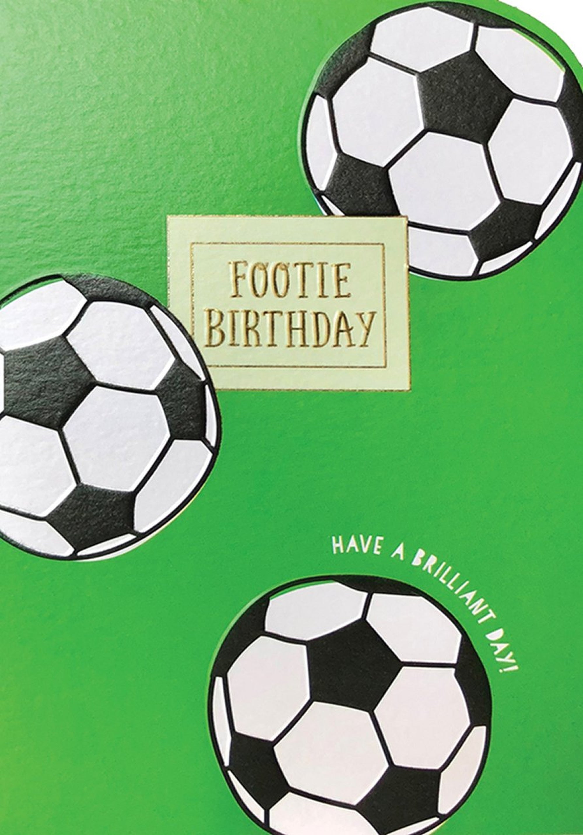 Footie Cut-out Birthday Card from Penny Black