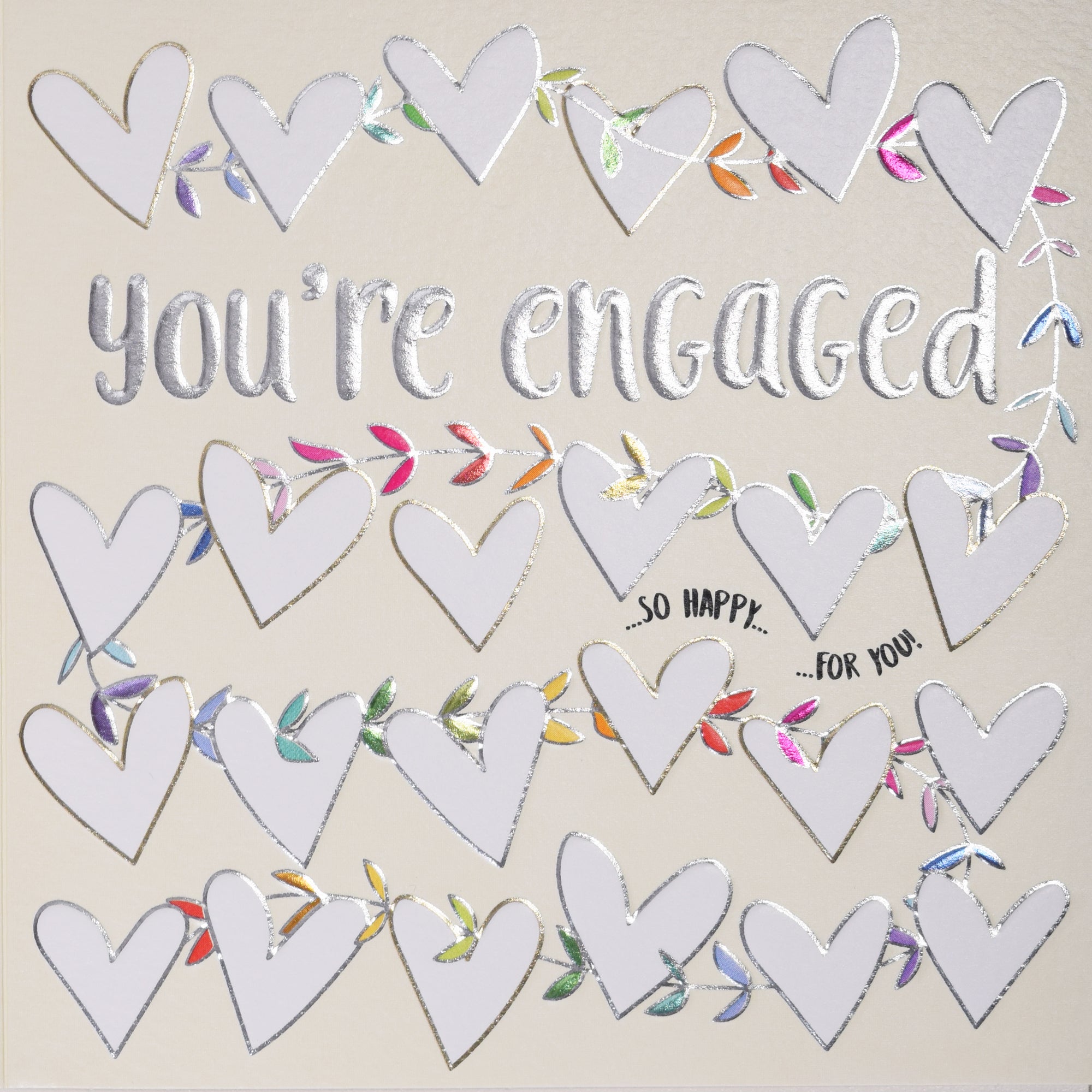 You're Engaged Heart Vine Card from Penny Black