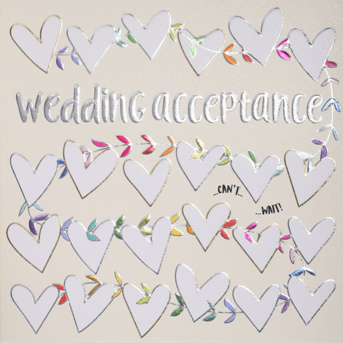 Wedding Acceptance Heart Vine Card from Penny Black