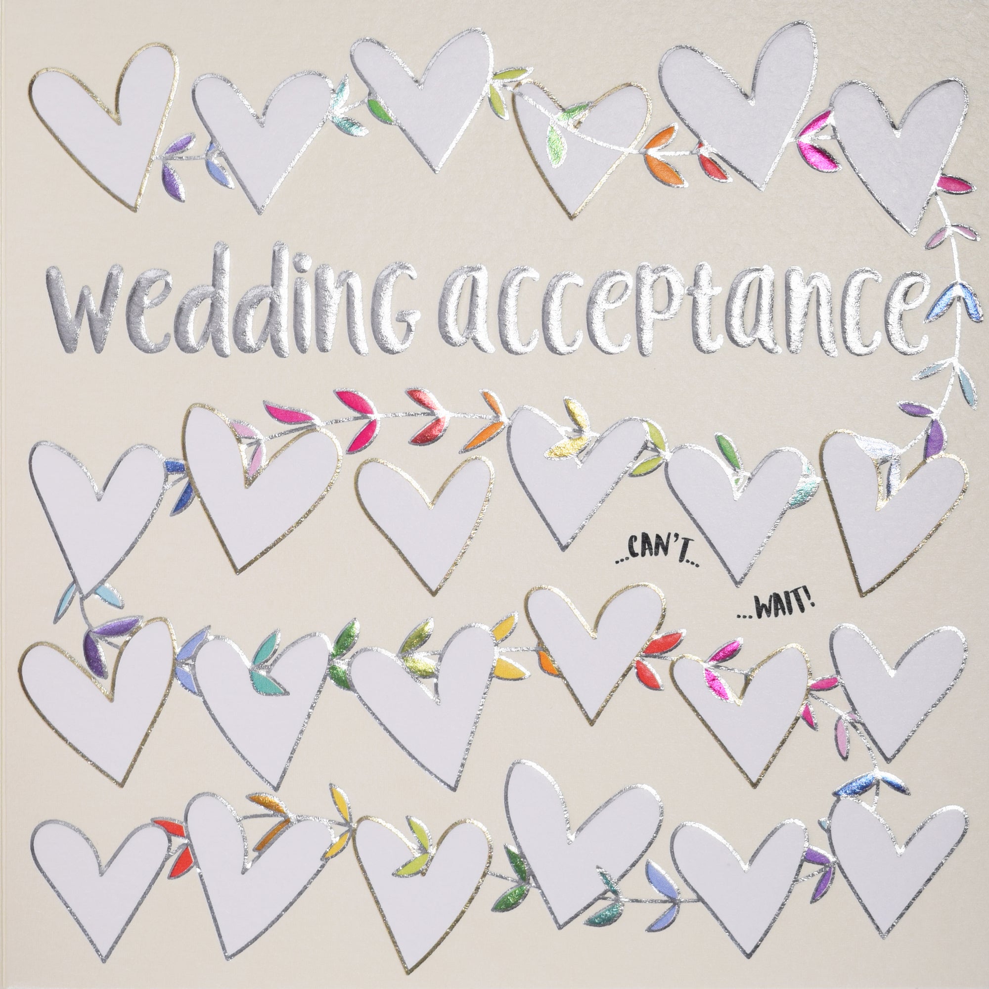 Wedding Acceptance Heart Vine Card from Penny Black