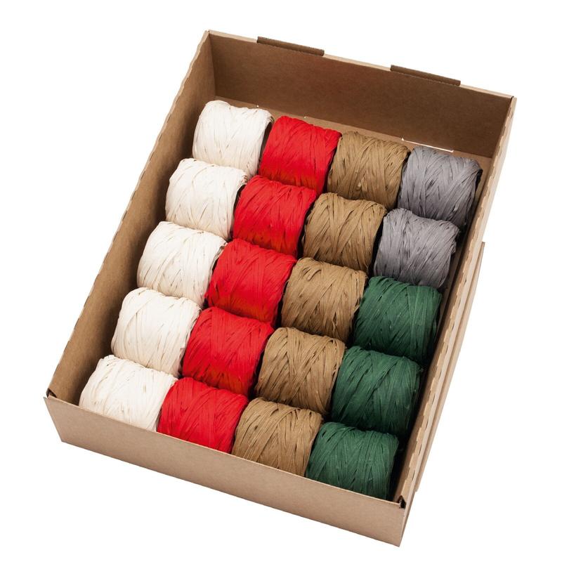 Go Green Biodegradable Raffia Ribbon 20m - Penny Black