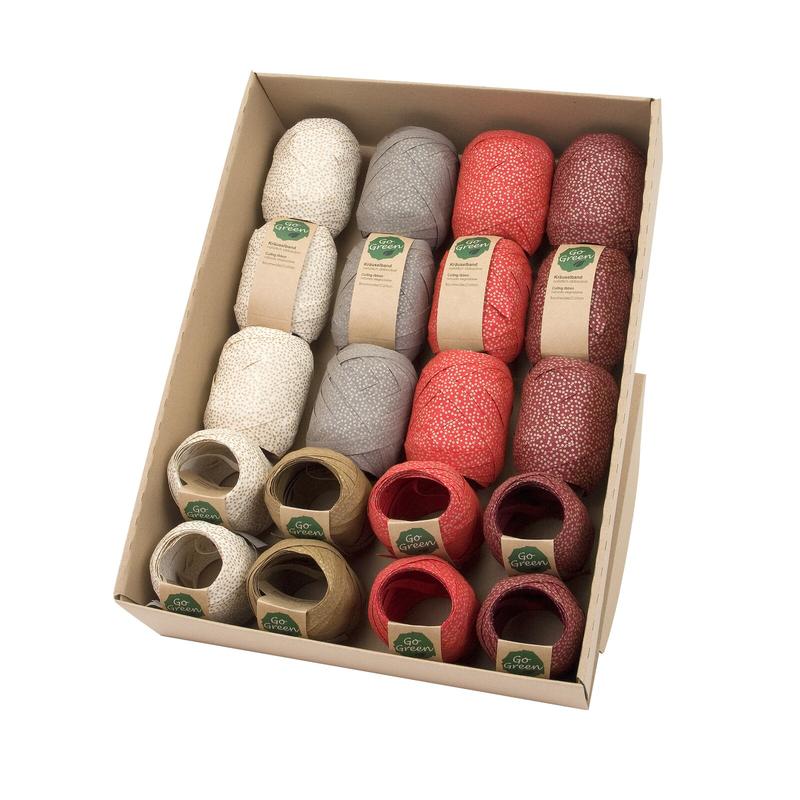 Go Green Glimmer Dots Cotton Ribbon Egg 12m - Penny Black