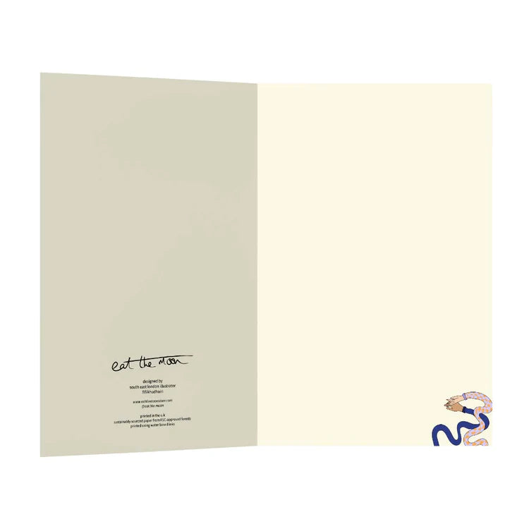 Mums Hand Holding Wraparound Mother's Day Card