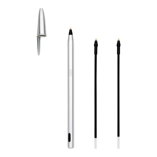 BiC Cristal Re-new Ballpoint Pen + 2 Refills - Black