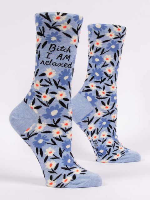 Bitch I AM Relaxed Floral Socks