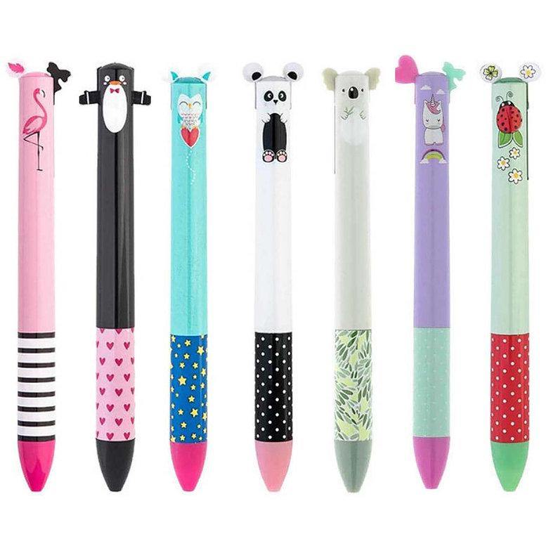 Click &amp; Clack Cute Two Colour Pen - Penny Black