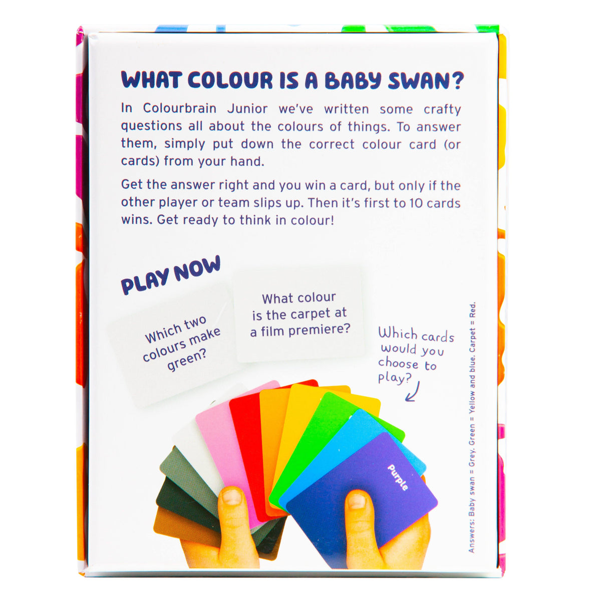 Junior Colour Brain Card Game - Penny Black