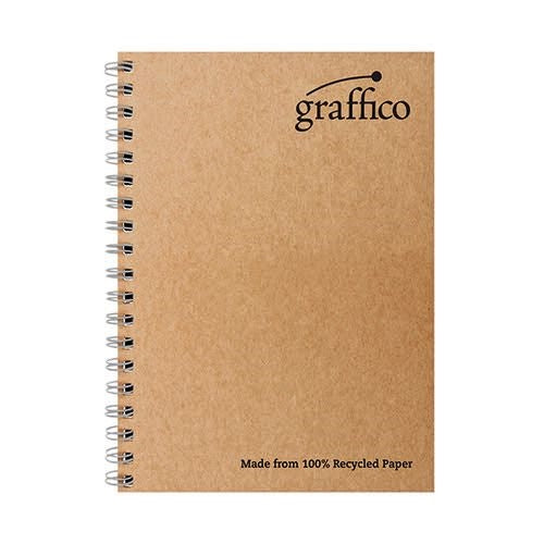 Graffico A4 Kraft Hardcover Notebook 160 Pages