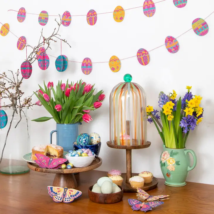 Vibrant Easter Egg Paper Garland