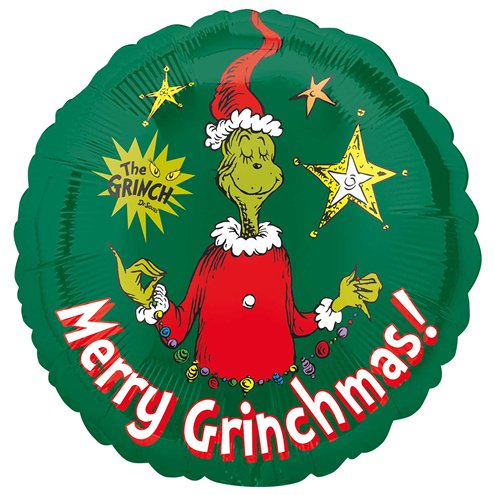 Merry Grinchmas! 18&quot; Christmas Foil Balloon