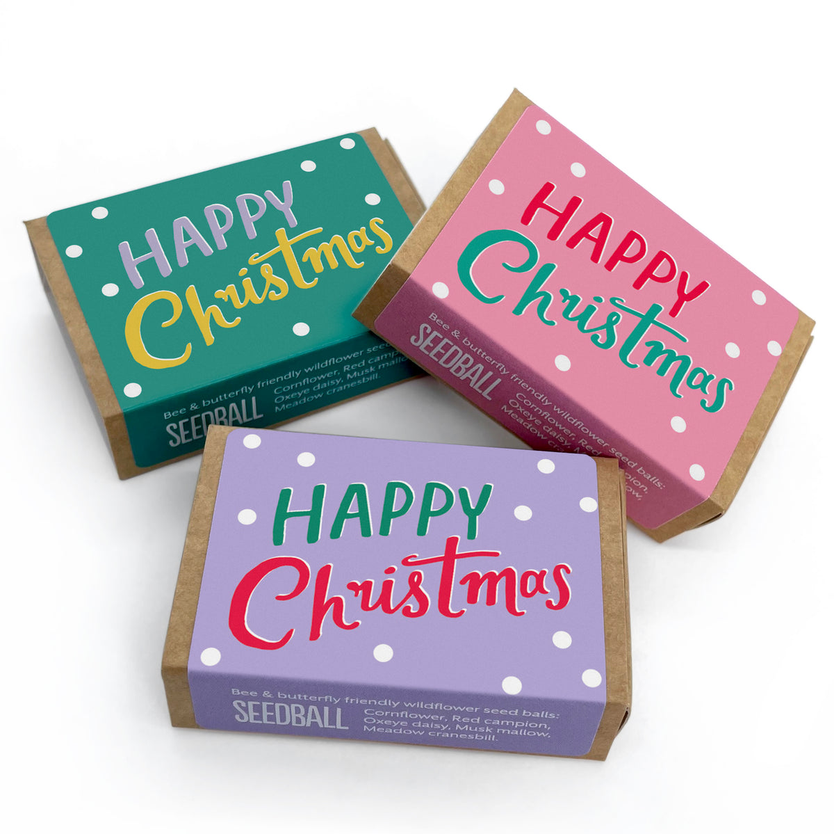 Happy Christmas Seedball Matchbox
