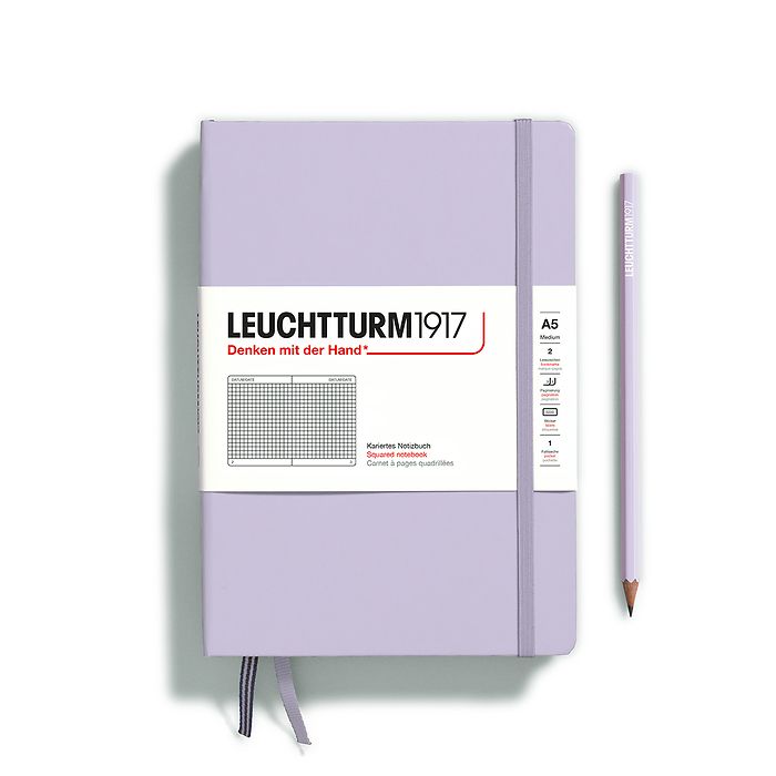 Leuchtturm1917 Notebook A5 Medium Hardcover in colour lilac