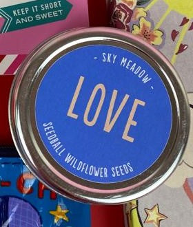 LOVE Sky Meadow Seedball Tin