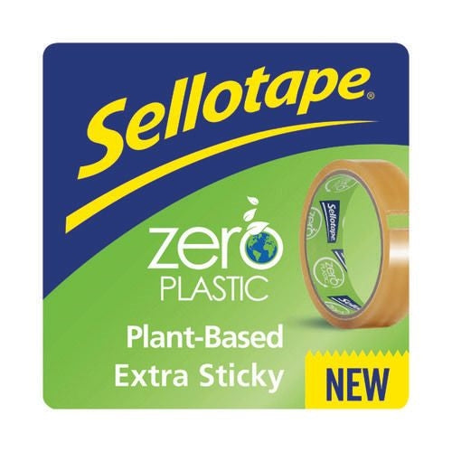 Sellotape Zero Plastic Plant Based Tape 24mm x 30m