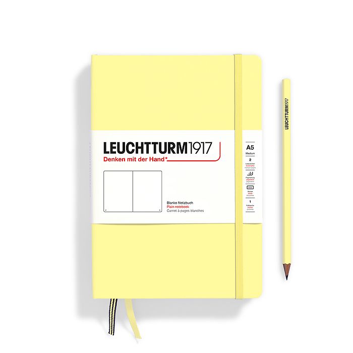 Leuchtturm1917 Notebook A5 Medium Hardcover in vanilla