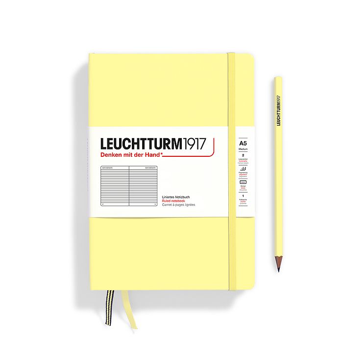 Leuchtturm1917 Notebook A5 Medium Hardcover - vanilla