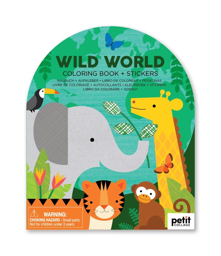 Wild World Colouring &amp; Sticker Book